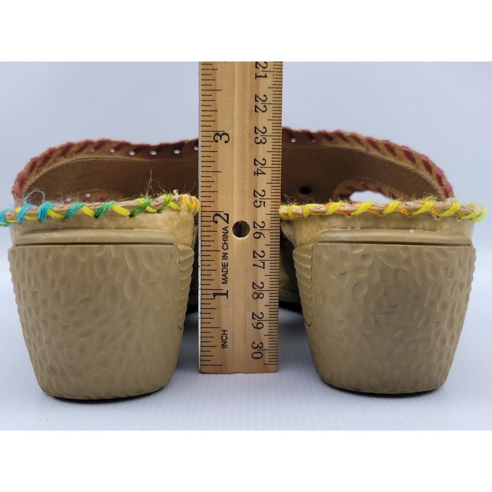 Corkys Footwear Red Elite Channel Leather Wedge Sandal Gem